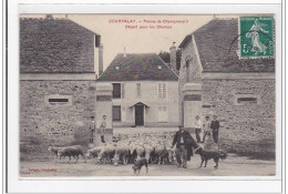 COURPALAY : Ferme De Champrenard Depart Pour Les Champs - Tres Bon Etat - Autres & Non Classés