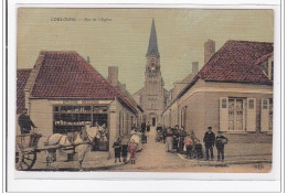 COULOGNE : Rue De L'eglise (toillée) - Etat - Sonstige & Ohne Zuordnung