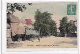 TONNEINS : Entrée Du Jardin Public Et Mairie (toillée) - Tres Bon Etat - Tonneins