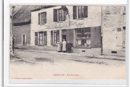 ERCEVILLE : Rue Principale, Café Foucher-menager - Tres Bon Etat - Other & Unclassified