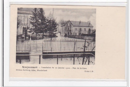 VOUJAUCOURT : Inondation Du 10 Janvier 1910, Rue De La Gare - Tres Bon Etat - Other & Unclassified