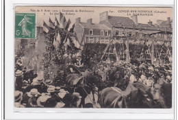 CONDE-sur-NOIREAU : Fete Du 8 Aout 1909, Cavalcade De Bienfaisance, Le Char Les Enfants - Tres Bon Etat - Autres & Non Classés