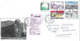 Letter To LUXEMBOURG From ANDORRA, During Epidemic COVID19,return To Sender, 3 Pictures,front & Back Cover - Cartas & Documentos