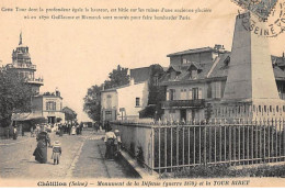 CHATILLON : Monument De La Défense Et La Tour Biret - Très Bon état - Châtillon