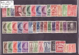 BERLIN - ANNEES COMPLETES 1950-1953 * ( MIT FALZ - AVEC TRACE DE CHARNIERE ) - COTE: 400 € - Neufs