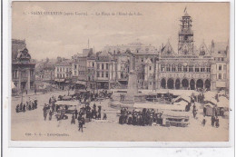 St-QUENTIN : (apres Guerre) La Place De L'hotel-de-ville - Tres Bon Etat - Saint Quentin