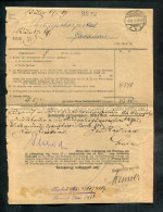 "DEUTSCHES REICH" 1919, Postdokument Zur Abrechnung Telefonanschluss Mit Stegstempel "GODDELAU" (R2081) - Lettres & Documents