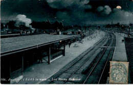 JUVISY: La Nuit, Les Voies Ferrées - état - Juvisy-sur-Orge