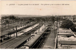 JUVISY: La Plus Grande Gare Du Monde, Vue Générale Prise En Avion à 300 Mètres - Très Bon état - Juvisy-sur-Orge