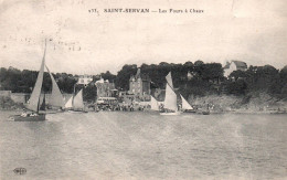 (RECTO / VERSO) SAINT SERVAN EN 1928 - N° 233 - LES FOURS A CHAUX AVEC VOILIERS - CPA - Saint Servan