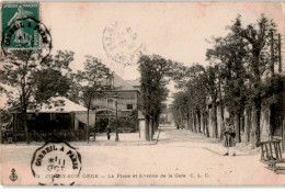 JUVISY: La Place Et Avenue De La Gare - état - Juvisy-sur-Orge