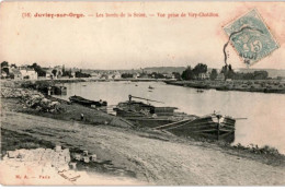 JUVISY: Bords De Seine Vue Prise De Viry-chatillon - état (décollée) - Juvisy-sur-Orge