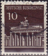 1966 - ALEMANIA - REPUBLICA FEDERAL - PUERTA DE BRANDENBURGO BERLIN - YVERT 368 - Gebraucht