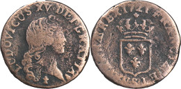 FRANCE - 1721 - Liard Au Buste Enfantin - LOUIS XV - Reims (S) - 20-086 - 1715-1774 Lodewijk XV