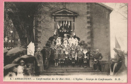 SAS0024  CPA  AMBACOURT  (Vosges)  Confirmation Du 22 Mai 1932 - L'Eglise - Groupe De Confirmants  +++++ - Other & Unclassified