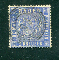 "BADEN" 1861, Mi. 10c Gestempelt (R2084) - Oblitérés