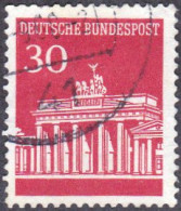 1966 - ALEMANIA - REPUBLICA FEDERAL - PUERTA DE BRANDENBURGO BERLIN - YVERT 370 - Gebraucht
