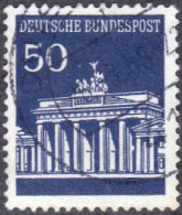 1966 - ALEMANIA - REPUBLICA FEDERAL - PUERTA DE BRANDENBURGO BERLIN - YVERT 371 - Gebraucht