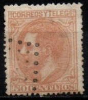 ESPAGNE 1879 O AMINCI-THINNED - Used Stamps