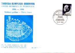 Yugoslavia, Chess, Chess Olympiad Dubrovnik 1950, 30th Anniversary - Schach