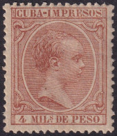 Cuba 1890 Sc P11 Ed 110 Newspaper MLH* - Cuba (1874-1898)