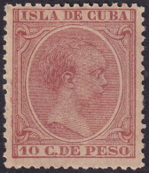 Cuba 1891 Sc 148 Ed 128 MLH* Very Streaky Gum - Cuba (1874-1898)