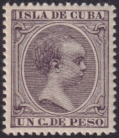 Cuba 1896 Sc 135 Ed 146 MLH* Streaky Gum - Cuba (1874-1898)