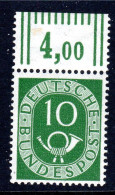 GERMANY - 1951 WEST GERMANY 10pf DEFINITIVE FINE MNH ** SG 1050 - Ongebruikt