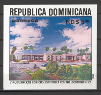 Dominican Republic 1993 Inauguration Of New Dominican Postal Institute Building IMPERFORATE MS MNH - Dominikanische Rep.