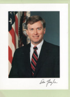 PHOTO GRAND FORMAT - ENV 1 - POLITIQUE - USA - ETATS UNIS - PHOTO DECIDACEE DU VICE PRESIDENT AMERICAIN DAN QUAYLE - Signiert