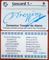 Telefonkarte PTT Taxcard 1  Domenico Trezzini  Mint Certificate 301 L - Verzamelingen