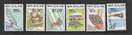 NOUVELLE-ZELANDE 1987 SPORTS ET TOURISME YVERT N°942/947 NEUF MNH** - Autres & Non Classés