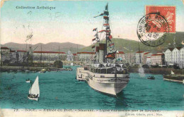 06 - Nice - Entrée Du Port - Steamer - Bateaux - Colorisée - CPA - Oblitération De 1907 - Etat Carte Qui Commence à Se D - Navegación - Puerto