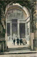 30 - Nimes - La Porte Du Temple De Diane - Animée - Colorisée - CPA - Voir Scans Recto-Verso - Nîmes