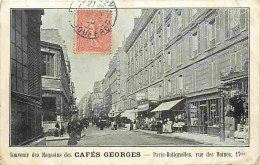 75 - Paris - Souvenir Des Magasins Des Cafés Georges - Paris-Batignolles Rue Des Moines 17eme - Animée - Oblitération Ro - Paris (17)