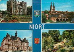 79 - Niort - Multivues - Blasons - Flamme Postale De Carnac - CPM - Voir Scans Recto-Verso - Niort