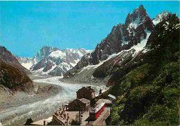 74 - Chamonix - Mont-Blanc - La Mer De Glace - La Gare De Montenvers - Trains - CPM - Voir Scans Recto-Verso - Chamonix-Mont-Blanc