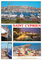 66 - Saint Cyprien - Multivues - Bateaux - Automobiles - Scènes De Plage - CPM - Voir Scans Recto-Verso - Saint Cyprien