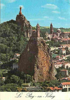 43 - Le Puy En Velay - Rocher Saint Michel - Rocher Corneille - Cathédrale - Flamme Postale - CPM - Voir Scans Recto-Ver - Le Puy En Velay