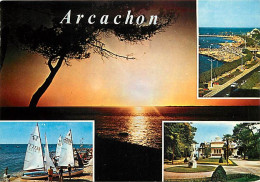 33 - Arcachon - Multivues - Flamme Postale De Arcachon - CPM - Voir Scans Recto-Verso - Arcachon