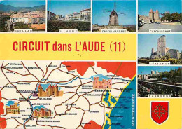 11 - Aude - Multivues - Blasons - Carte Géographique - CPM - Voir Scans Recto-Verso - Otros & Sin Clasificación