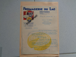 74 - Haute Savoie - Annecy - Facture Fromagerie Du Lac - Gruyères - Comtés   - 1932  - Réf.108. - 1900 – 1949