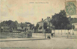 58 - Cosne Cours Sur Loire - Quai De L'Hotel De Ville - CPA - Oblitération De 1907 - Voir Scans Recto-Verso - Cosne Cours Sur Loire