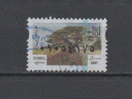 Lebanon 2007 Cedar Used Fiscal Stamp 10.000L High Value, Revenue Liban Libanon - Líbano