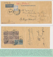 MacRobertson Airrace - Postjager Crash Allahabad Brits Indie 1934 - Historisch Document - Handtekeningen Piloten - Indes Néerlandaises