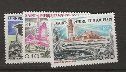 1975 MNH St. Pierre & Miquelon Michel 510-12 Postfris** - Unused Stamps