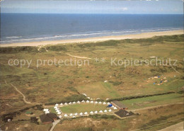 72427978 Langeoog Nordseebad Fliegeraufnahme Zeltlager Der SJN Melkhoernduene La - Langeoog