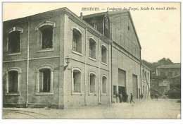 30.BESSEGUES.n°17.COMPAGNIE DES FORGES FACADE DU NOUVEL ATELIER - Bessèges