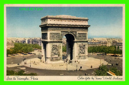 ARC DE TRIOMPHE, PARIS - COLOR-FOTO BY TRANS WORLD AIRLINES - LITHO - - Arc De Triomphe