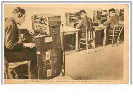 36.CHATEAUROUX.SALLE D'INSTRUCTION SUR MATERIEL TELEPHONIQUE.L'ECOLE DES TRANSMISSIONS DE L'ARMEE.... - Chateauroux